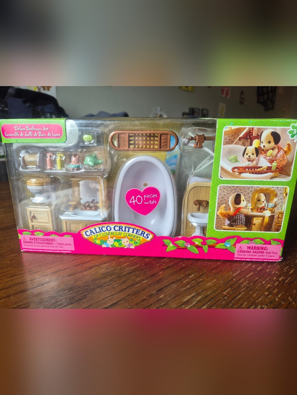 Sylvanian Families Calico Critters Country Bathroom Set NIB